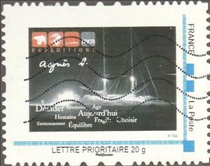 Stamp, Agnes B Expedition, France,  , Expeditions, Sailing Ships, Ships