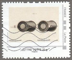 Stamp, Antique Binoculars, France,  , Optical Instruments