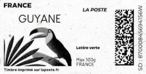 Guyane. No laposte logo