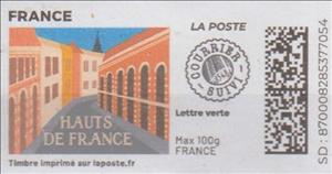 Stamp, Hauts de France. redesign without logo. courrier suivi, France,  , Townscapes / City Views