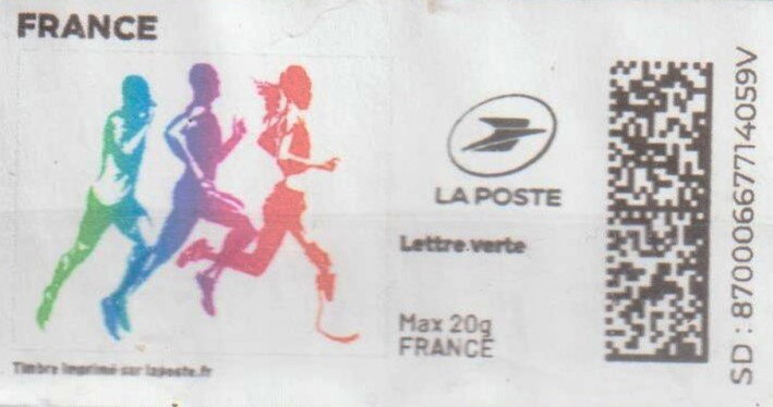 Three Runners. Redesign with laposte logo