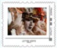 Stamp, Touloulou pale pink masked dancer, France,  , Carnival, Masks, Women