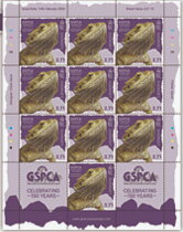 Full Pane, Bearded Dragon (Pogona Vitticeps)KB, Guernsey,  , Animals (Fauna), Anniversaries and Jubilees, Lizards