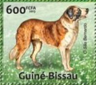 Stamp, Dogs, Guinea-Bissau,  , Animals (Fauna), Dogs, Mammals