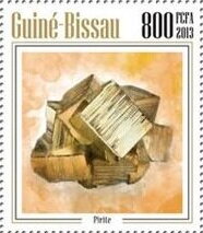 Stamp, Minerals, Guinea-Bissau,  , Minerals