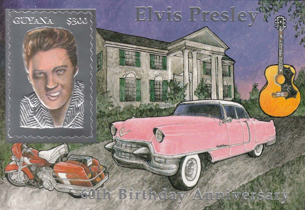 E. Presley (1935–1977), American Rock Singer and Guitarist