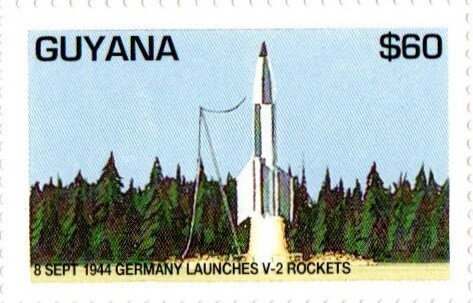 German "V-2" Rocket Ready for Launch (8 September 1944)
