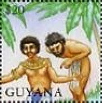 Stamp, Joseph with Brother, Guyana,  , Biblical Accounts, Religion