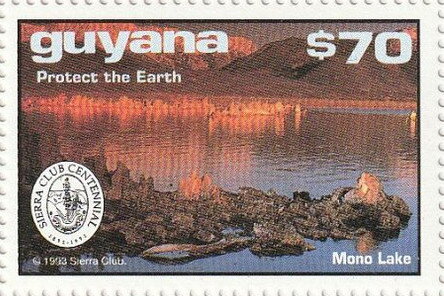 Stamp, Mono Lake at Sunset, Guyana,  , Landscapes