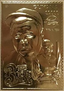 Stamp, Portrait, Ruth holding bat, Guyana,  , Baseball, Famous People, Sports