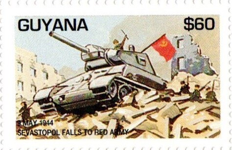Soviet Army Tank in Sevastopol (9 May 1944)