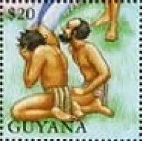 Stamp, Two Brothers of Joseph, Guyana,  , Biblical Accounts, Religion