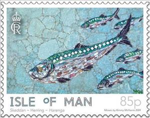 Stamp, Herring by Kimmy McHarrie, Isle of Man,  , Fishes, Mosaic