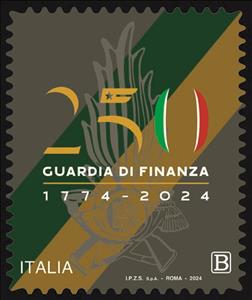 Stamp, 250th Financial Police Corps, Italy,  , Finance, Government Departments