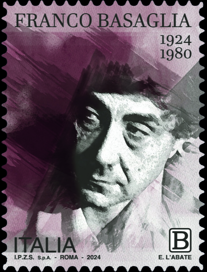 Stamp, Franco Basaglia, Psychiatrist, Italy,  , Famous People, Men, Neurologists, Psychiatrists