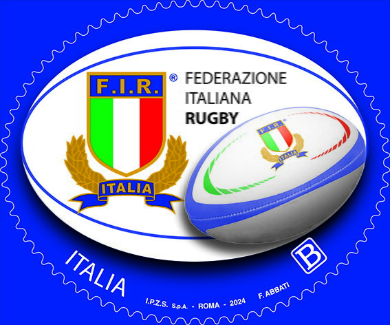 Stamp, Italian Rugby Federation, Italy,  , Rugby, Sports