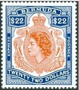 Stamp, Queen Elizabeth II, Bermuda,  , Royalty