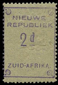 Stamp, Nieuwe Republiek, nominal value, New Republic,  , Letters (Alphabet), Numbers