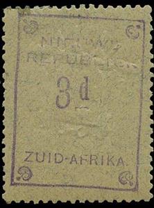 Stamp, Nieuwe Republiek, nominal value, New Republic,  , Letters (Alphabet), Numbers