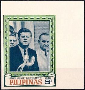 Stamp, John Kennedy Electioneering, Philippines,  , Families, Famous People