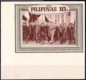 Stamp, John Kennedy's Funeral Procession, Philippines,  , Families, Famous People