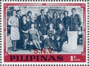 Stamp, Kennedy Family; specimen, Philippines,  , Families, Famous People, Heads of State