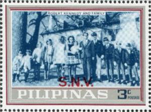 Stamp, Kennedy Family; specimen, Philippines,  , Families, Famous People, Heads of State