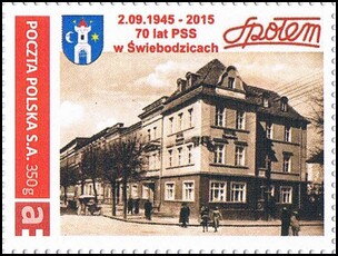 Stamp, 2/09/1945 - 2015 70 years of PSS Społem in Świebodzice, Poland,  , Clubs of Stamp Collectors