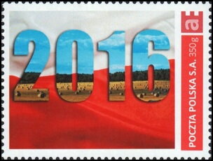 Stamp, 2016, Poland,  , New Year