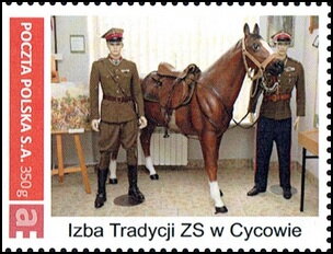 Stamp, Chamber of Tradition ZS in Cyców, Poland,  , Horses, Military Forces