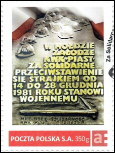 In tribute to the crew of KWK PIAST for their solidarity in