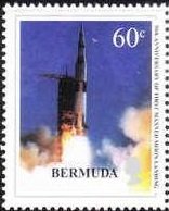 Stamp, Lift-off, Bermuda,  