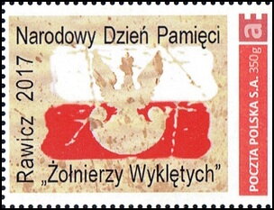 Stamp, National Day of Remembrance of the "Cursed Soldiers" Rawicz, Poland,  , Military Forces