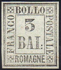 Stamp, Numeral, Romagna,  , Numbers