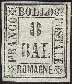 Stamp, Numeral, Romagna,  , Numbers
