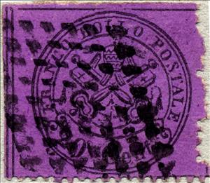 Stamp, Papal Arms, Roman States,  , Coats of Arms
