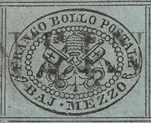 Stamp, Papal Arms, Roman States,  , Coats of Arms