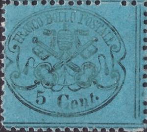 Stamp, Papal Arms, Roman States,  , Coats of Arms