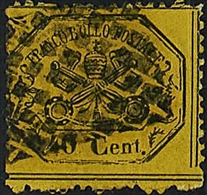 Stamp, Papal Arms, Roman States,  , Coats of Arms
