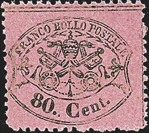 Stamp, Papal Arms, Roman States,  , Coats of Arms