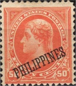 Jefferson - US stamp overprinted in black