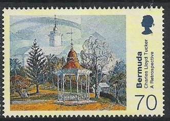 Stamp, Painting, Bermuda,  , Paintings