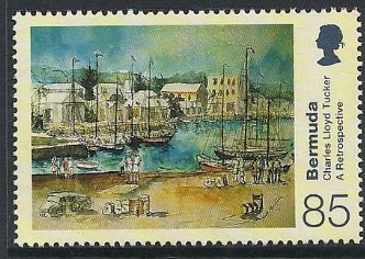 Stamp, Painting, Bermuda,  , Paintings