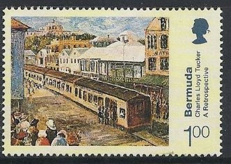 Stamp, Painting, Bermuda,  , Paintings