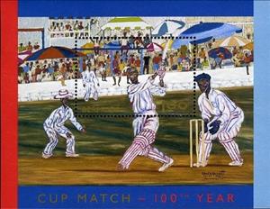 Souvenir Sheet, Painting "One Hundred Up", Bermuda,  