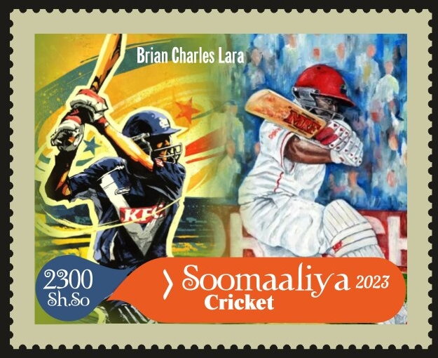 Cricket Players Brian Charles Lara (Gold Border)