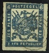 Stamp, Coat of Arms in Square, Transvaal,  , Coats of Arms, Flags