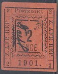 Stamp, Pietersburg type, Transvaal,  , Letters (Alphabet), Numbers