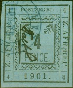 Stamp, Pietersburg type, Transvaal,  , Letters (Alphabet), Numbers
