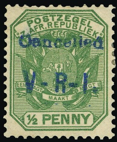 Transvaal stamp overprinted in Wolmaransstad